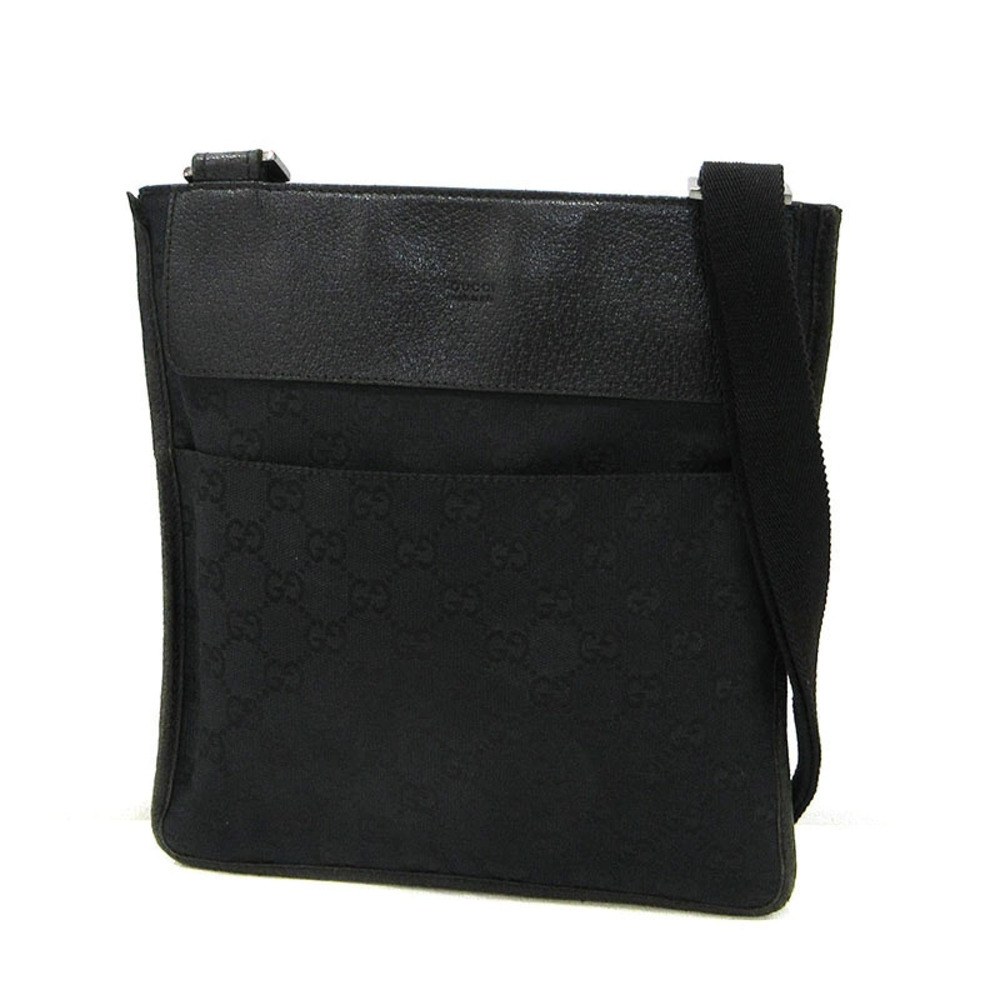 Gucci GG Canvas Shoulder Bag Black